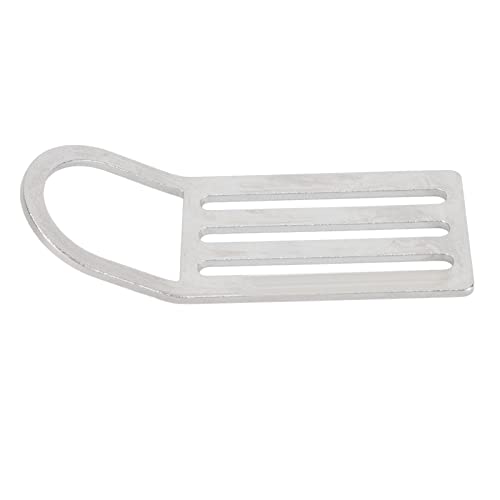 Stainless Steel Diving Weight Belt Keeper Stopper with D Ring for Seawater Dive Equipment