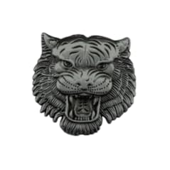 Image of VRT 3D Chrome Emblem Automotive Car, Bike Badges Logo Self Adhesive Sticker (Tiger, Silver)