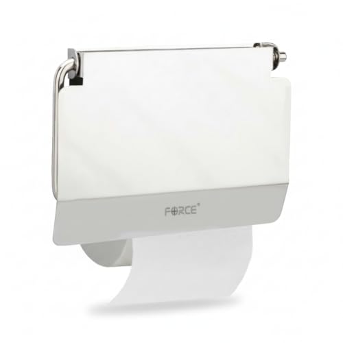 Image of Force Toilet Paper Roll Holder for Bathroom and Kitchen, Stainless Steel Toilet Paper Holder in Bathroom, Toilet Tissue Roll Holder for Bathroom, Toilet roll Stand Bathroom Accessories (2)