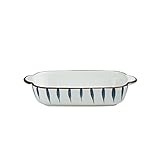 Bandejas para hornear Plato for hornear de cerámica, juego de utensilios for hornear rectangulares de porcelana pintada de color for verduras, lasaña, cazuela, pan, brownies Bandeja for hornear indivi