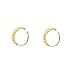 Fake Hoop Earrings CZ Cubic Zirconia Cartilage Earring 925 Sterling Silver Earings Ear Cuff Dainty Minimal Conch Piercing Non Pierced Ear Pods Clip on Earrings Jewelry for Women Girls Gold