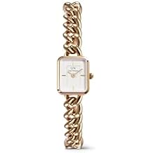 Daniel Wellington Jolie Chain Womens Watch - 15.4x18.2mm Case, Japanese Quartz Movement, 316L Stainless Steel Link Strap, Water Resistant, Bracelet Wrist Watch for Women