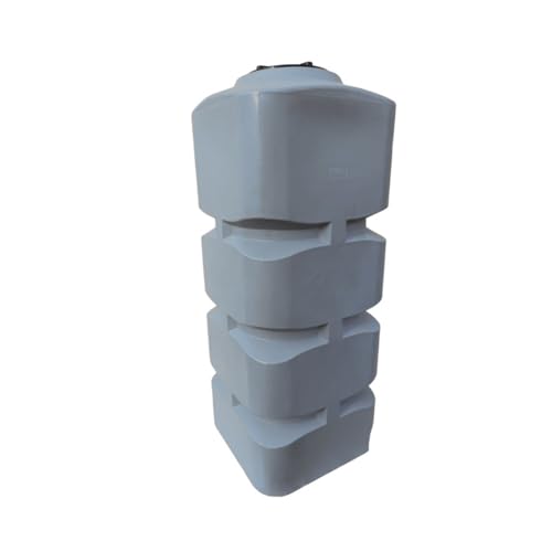 Varile 1000L Vertikaler Trinkwassertank - Rechteckig Grau | BPA-Frei | integriertes 3/4' Messinggewinde | Made in EU | Lebensmittelgeeignet