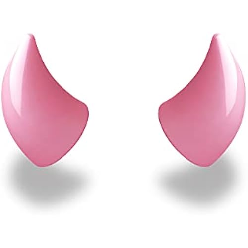 Helmet Flair MagNeatOhz Small Devil Horns for Helmet | Made in USA | Magnetic & Interchangeable Horns for Motorcycle, Bike & Ski Helmets - Pair