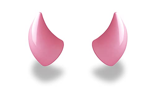 Helmet Flair MagNeatOhz Small Pink Devil Horns for Helmet |
