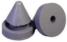 Door Silencer, Heavy Duty Rubber 1/2 Inch Diameter, for Metal and Wood Doors, 15 Pack