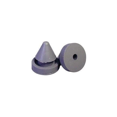 Door Silencer - Heavy Duty Rubber 1/2 Inch Diameter - For Metal and Wood Doors - 10 Pack Cover