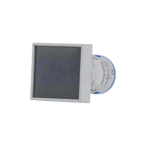 Voltmètre numérique contre les surtensions indicateur LED bleu carré AC 20-500V