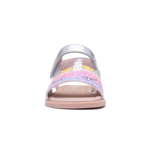 Walkright Cali Girls Multi Glitter Unicorn Sandal - Size 13 Child UK - Multicolour - Image 3