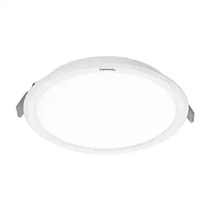 Panasonic Plastic 10W Tri Colour Led Round Downlight|Tri Colour Ceiling Light For Home|10 Watt Ceiling Light (Cool, Natural&White - Pdlm0110Cnw)