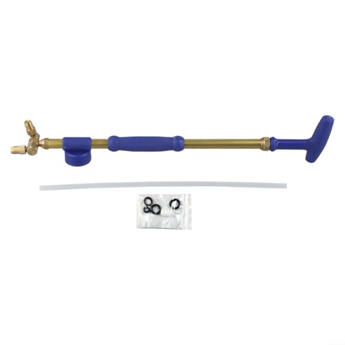 Yuanpgky Spruzzatore manuale da giardino con push-pull regolabile per bottiglie di bevande, doppia modalità di nebulizzazione e flusso, strumento di irrigazione in rame e plastica per piante, prati