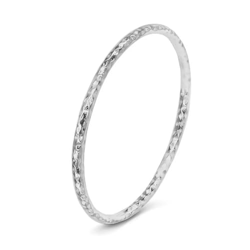 Bague fine 1mm style coréen en acier inoxydable empilable pour femme