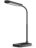 LED Desk Lamp, Flexible Gooseneck Table Lamp, 5 Color Temperatures with 7 Brightness Levels, USB Charging Port, Memory Function