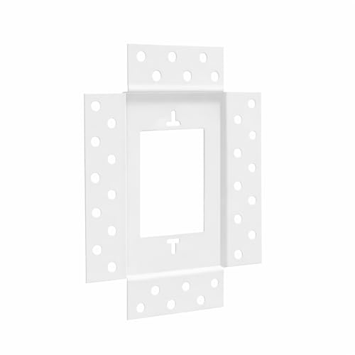 DJC Supply Trimless 1 Gang recessed plaster-in…