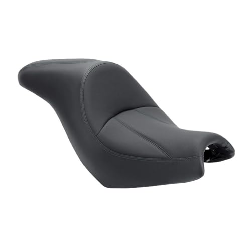 Selle moto passager et conducteur avec coutures vertes pour S650 VN650