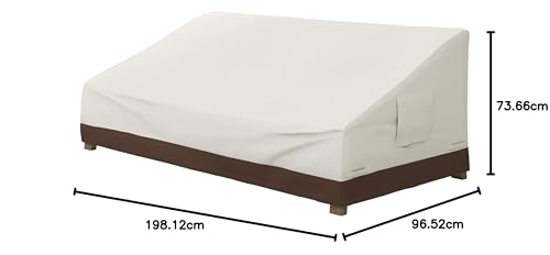 Housse canapé 3 posti de qualité supérieure beige lounge profond - 8