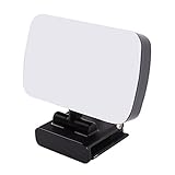 DIYEAH Luz Led para Videoconferencia con Clip Regulable Luz Portátil para Ordenador y Webcam con Ángulo Ajustable Horizontal y Vertical para Streaming y Reuniones Online