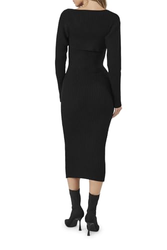 Image of Forever 21 Women's Shrug & Sweater Cami Dress Set