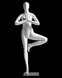 Maniquí de yoga para mujer, cuerpo completo, realista, para exhibición de ropa, fácil de montar, maniquí de torso