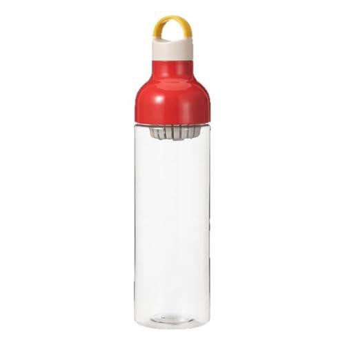 Uxsjakjsd Cafetera de Café Fría para Uso Doméstico, Tetera de Frutas Frías, Sin Fugas, con Té Incluido, Roja para Café Frío.
