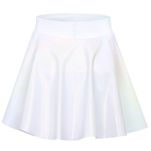 Image of Gnainach Girls Skorts High Waist Athletic Skirts with Shorts Stretchy Activewear for Teens Kids Performance Tennis