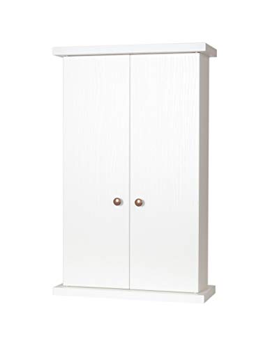 Esperia | Butsudan Perla Blanc, Butsudan à Deux Portes en mélaminé de peuplier, fabriqué artisanalement en Italie avec du Bois certifié, 57x35x13