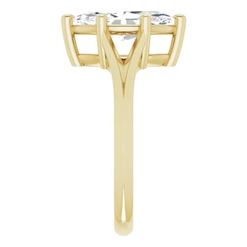 14K Solid Yellow Gold Handmade Engagement Ring 2.00 CT Marquise Cut Moissanite Diamond Solitaire Wedding/Bridal Ring for Woman/Her Beautiful Ring4