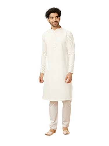 Manyavar Men's Viscose Blend Kurta Pyjama Set (2pcs)