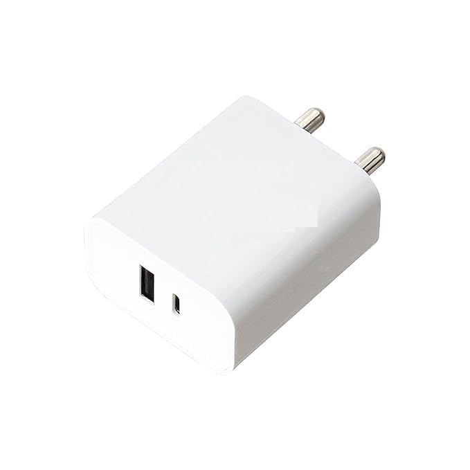 (Refurbished) 24 Watts Phone Charger (B0BGS26WSV) for Type C Adapter with Charging Without Cable Easy to Carry Dual Output (White) (B0D35LBK1D) Amazon Price History, Amazon Price Tracker