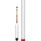 BROWIN Bruchsichere Zuckerspindel mit Messzylinder 5-35 °Blg - Kunststoff Aräometer für Bier, Wein & Maische, Saccharometer, Mostgewicht Messer 405666
