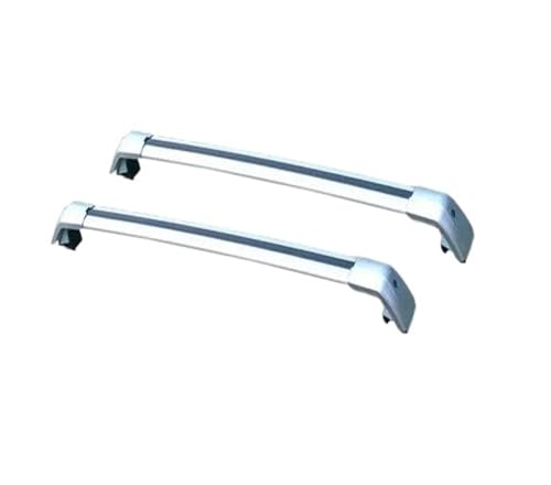 Barras laterales para Ford Everest 2016+ en aluminio plateado con dos rieles portaequipajes
