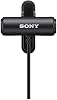 Micrófono de solapa estéreo compacto Sony ECMLV1, negro, pequeño | Auxiliar pequeño 8