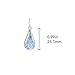 Jayden Silver Pressed Flower Earrings for Women - Handmade Teardrop Earrings