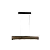 LED Pendelleuchte Touch Dimmer Holzlampe 2380lm länglich Moderne Hängelampe Esszimmer LEOMARIS