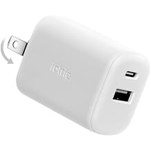iOttie 45W Nano Wall Charger High-Speed USB-C and USB-A Power RapidVolt Adapter with GaN III Technology for Apple, Android, and Samsung Phones and Tablets