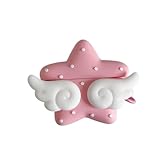 Mtlinasea Cover with Angel Wings Design for AirPods Case, Protective Shockproof Slim Fit, Cute Accessory with Fluffy Cloud and Polka Dot Patterns (Pink,for AirPods Pro 2)