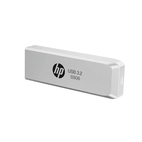 HP 819w Clé USB 3.2 Gen 1 128GB, Design Métallique, Vitesse de Lecture jusqu'à 120MB/s
