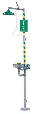 Haws Drinking Faucet 8300-8309 AXION MSR Combination Eye/Face Wash And Shower, English, 720.98 fl. oz., Plastic, 1" x 1" x 1"