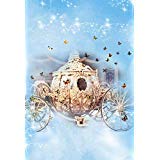Baocicco Cinderella Carriage Fairy Tale Backdrop 5x7ft Photography Background Dreamy Blue Foggy Butterfly Shiny Lights Children Stories Girl Dream Prince Beautiful Love