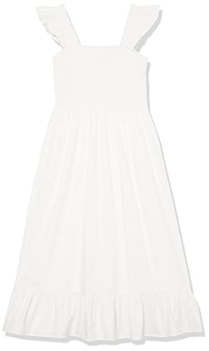 Image of The Drop Womens Kimi Ruffled Shoulder Smocked Midi Dress