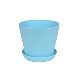 JIALIU 5 Größen Blumentopf Runde Pflanzgefäße Candy Farbe Mini Blumentopf für Sukkulenten Home Office Decor Pflanzzubehör