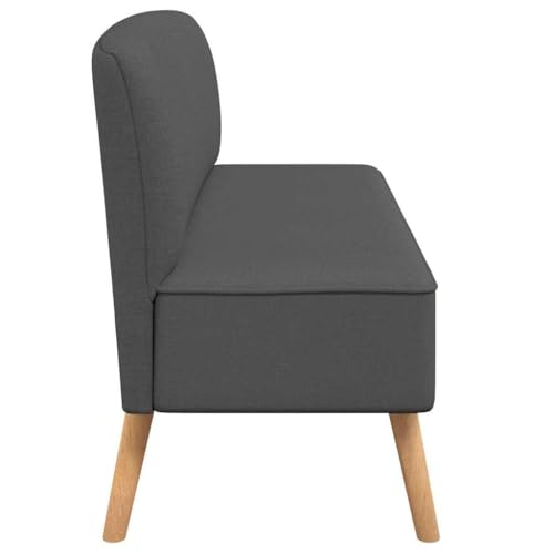 Küchensofa Vidaxl 2-Sitzer aus Stoff in Dunkelgrau