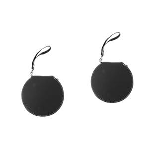 Clispeed 2 Stück DVD-Aufbewahrungstasche Schwarz