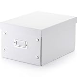 サンワダイレクト CDケース 収納ボックス CD/38枚・DVD/17枚・Blu-ray/19枚収納可能 メディアケース ホワイト 200-FCD037W