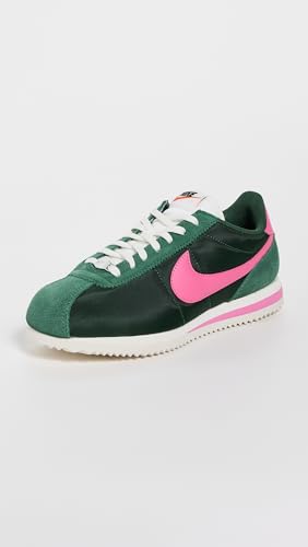 Nike Nike Women's Cortez Sneakers, Fir/Pinksicle/Sail, 8 Medium US