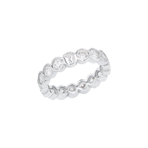 JOOP! Ring 925 Sterling Silber Damen Ringe, mit Zirkonia synth., Weiß, Kommt in Schmuck Geschenk Box, 2038922