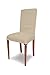 Lot de 2 Housses de Chaise Magiques, Couleur Taupe, fabriquées en Italie, fabriquées en Tissu piqué élastique. s'adapte Parfaitement à n'importe Quel siège.