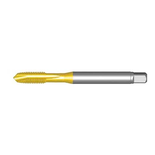 Dormer EP00TINM10 Series EP006TIN HSS-E-PM Spiral Point Machine Tap, Bright Finish, M10 x 1.50mm x 100mm