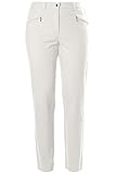 streckende Optik Ulla Popken Damen große Größen bis 60  Hose „Mony“  Stoffhose  Stretch-Komfort  Straight Leg  kitt 46 654031 21-46