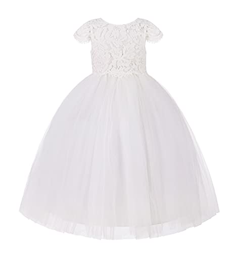ekidsbridal Floral Lace Special Occasion Dresses for Toddler Girls Flower Girl Dress 214